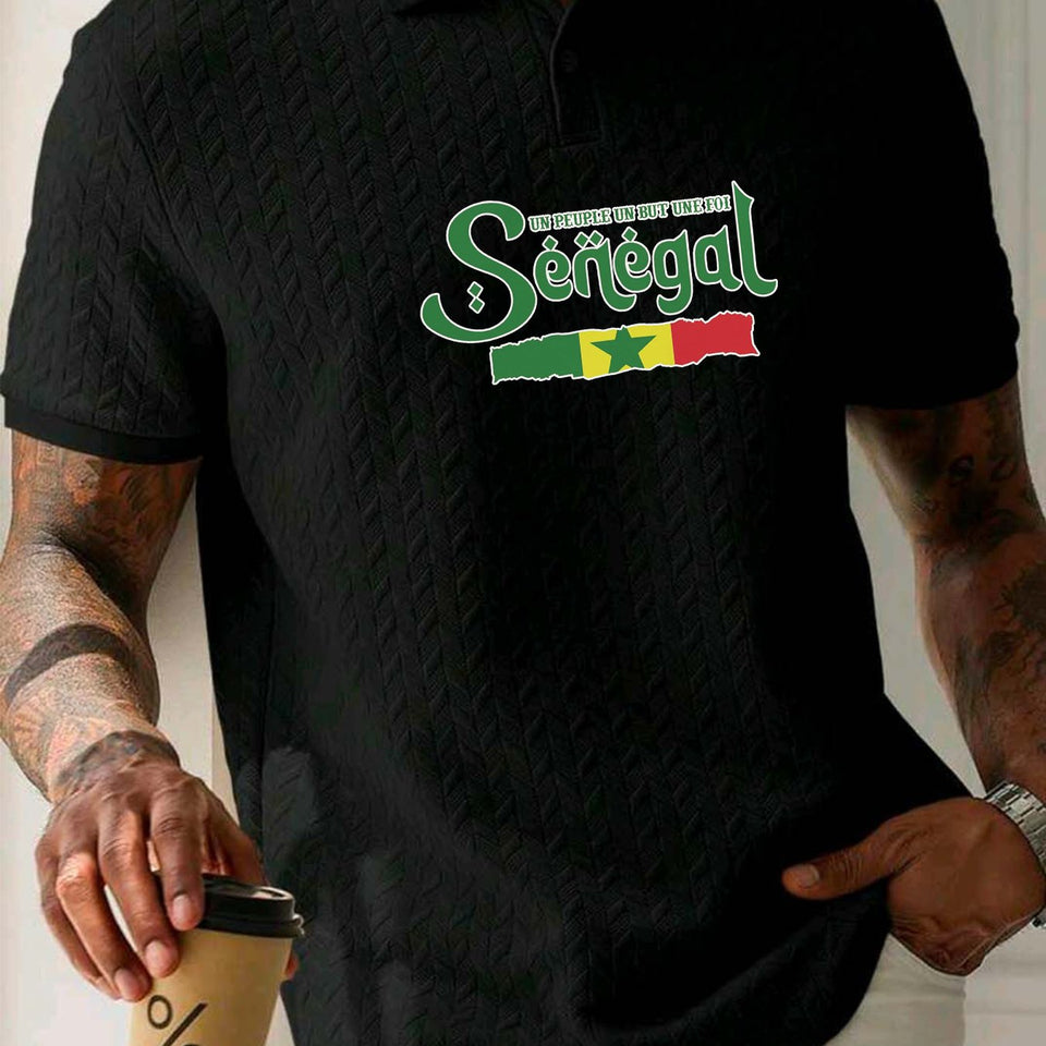 🇸🇳 Polo Homme « Sénégal » – Élégance et Confort
