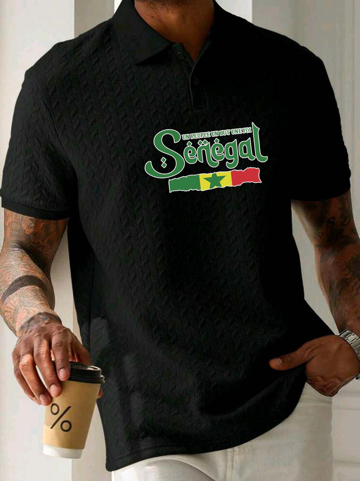 🇸🇳 Polo Homme « Sénégal » – Élégance et Confort