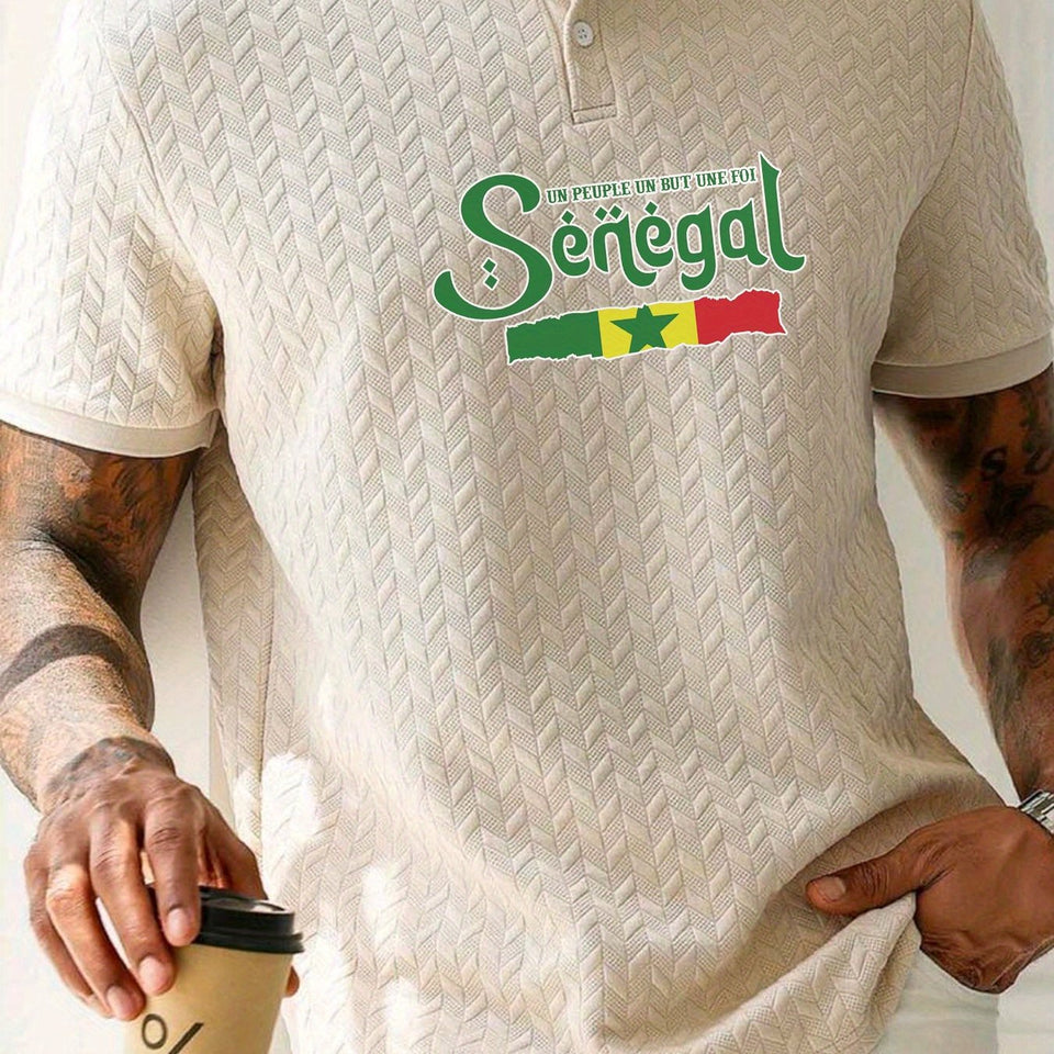 🇸🇳 Polo Homme « Sénégal » – Élégance et Confort
