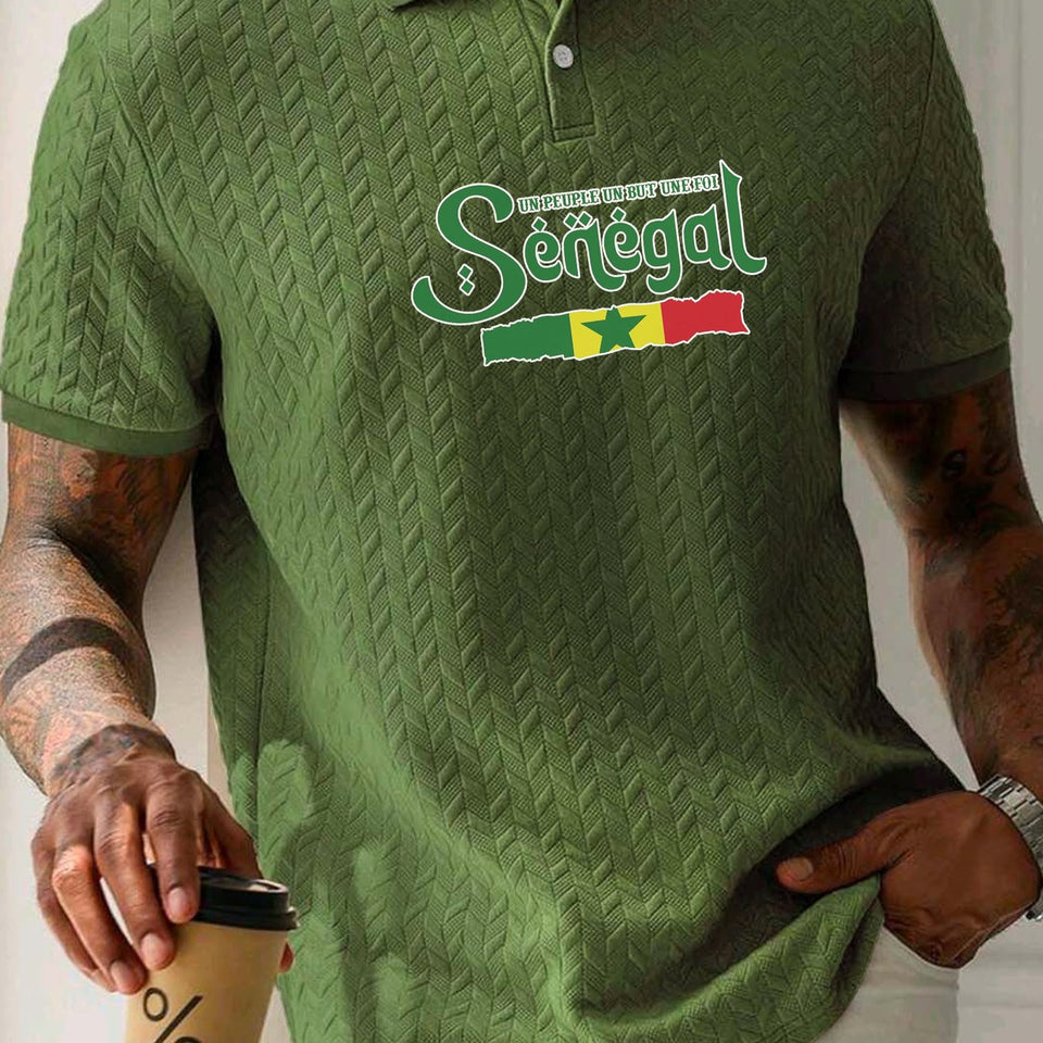 🇸🇳 Polo Homme « Sénégal » – Élégance et Confort