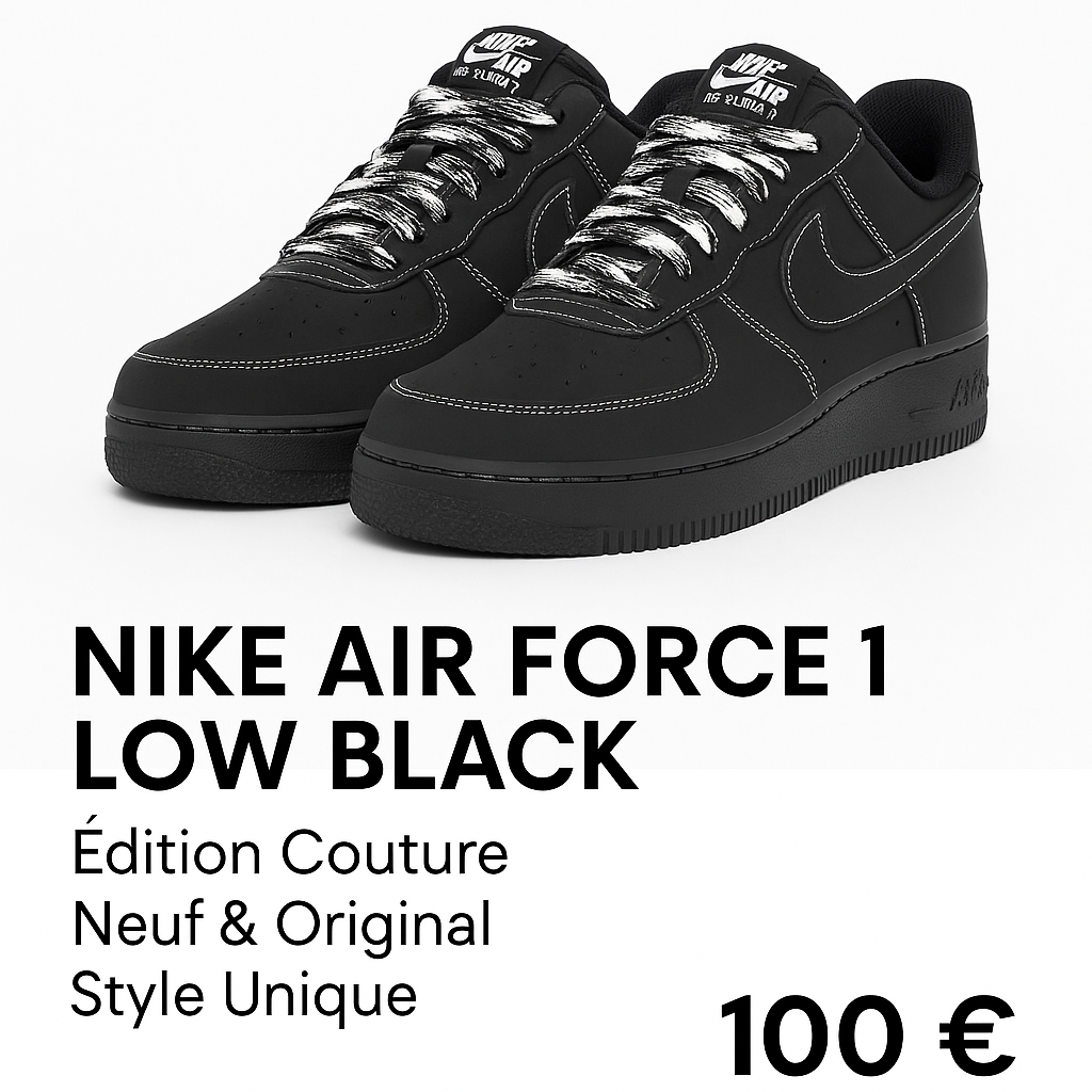 🖤 Nike Air Force 1 Low Black Couture Edition